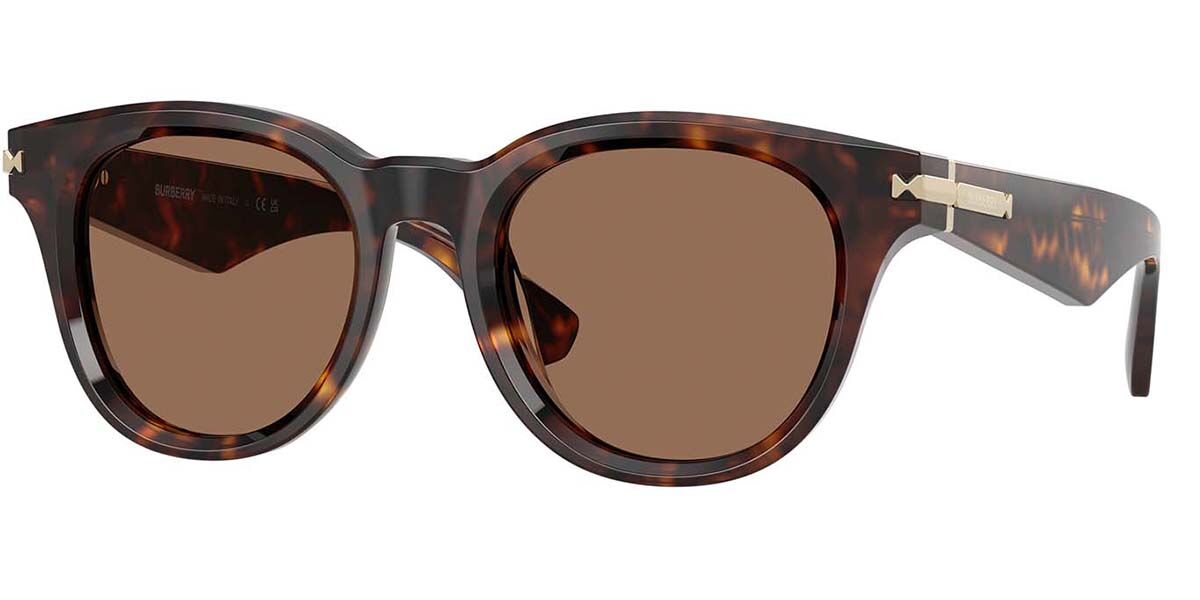 Burberry BE4439F Asian Fit 300273, Tortoiseshell frame, Dark Brown lenses