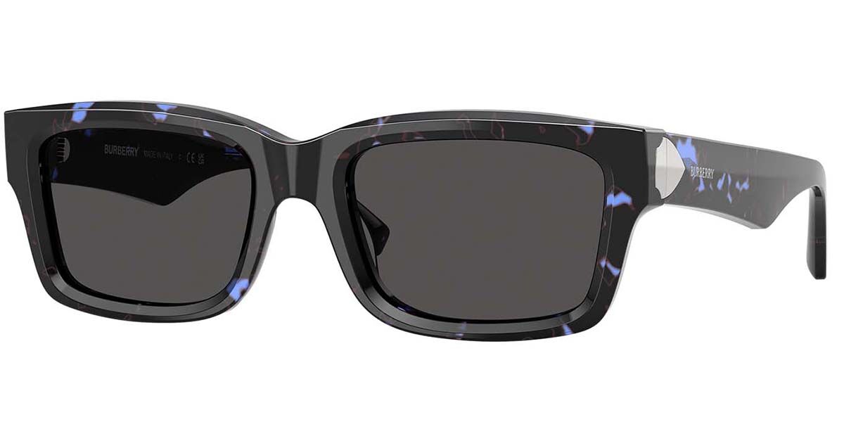 Burberry BE4443F Asian Fit 411187, Tortoiseshell frame, Dark Grey lenses