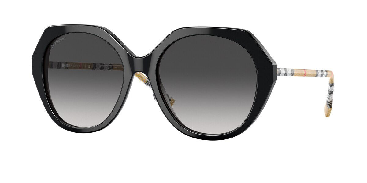 Burberry BE4375F VANESSA Asian Fit 38538G, Black frame, Gradient Grey lenses