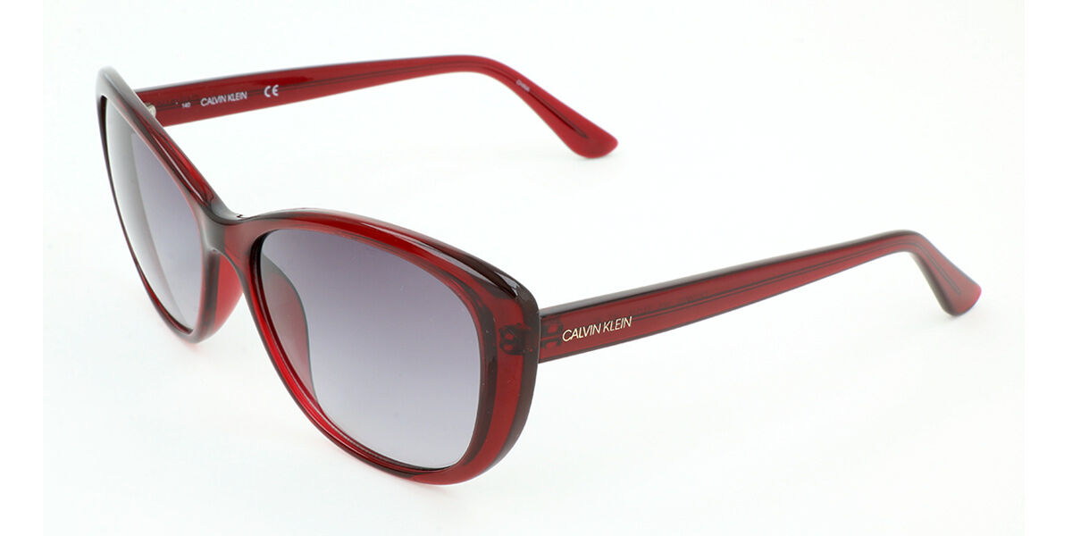 Calvin Klein CK19560S 605, Burgundy frame, Gradient Grey lenses
