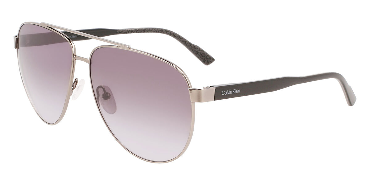 Calvin Klein CK21132S 009, Gold frame, Gradient Purple lenses