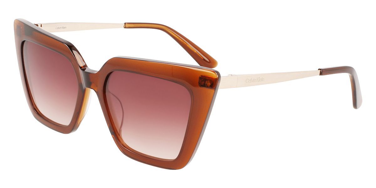 Calvin Klein CK22516S 261, Brown frame, Gradient Red Brown lenses