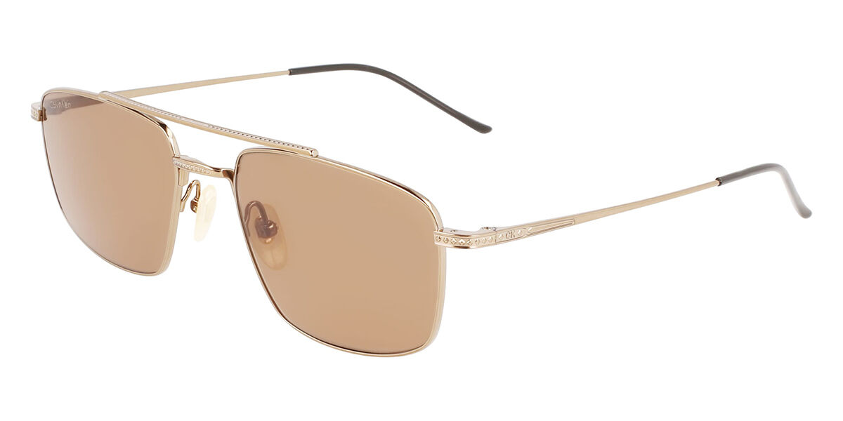 Calvin Klein CK22111TS 717, Gold frame, Brown lenses