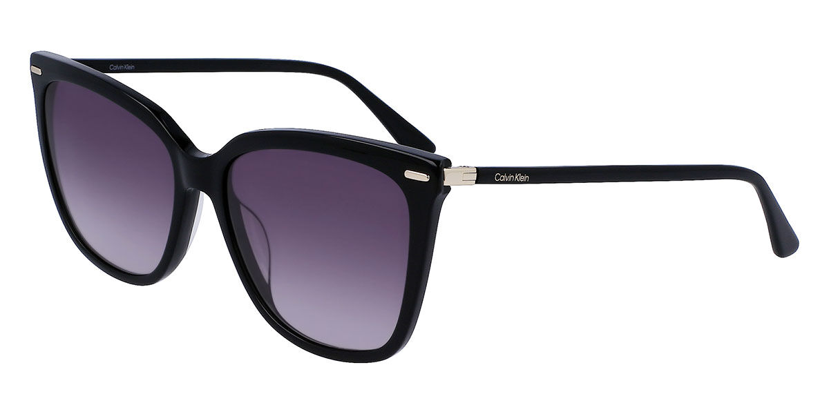 Calvin Klein CK22532S 001, Black frame, Gradient Dark Purple lenses