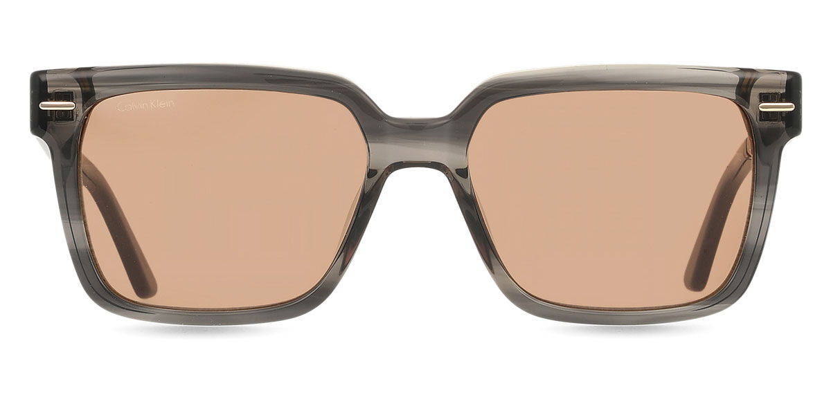 Calvin Klein CK22535S 023, Grey frame, Dark Brown lenses