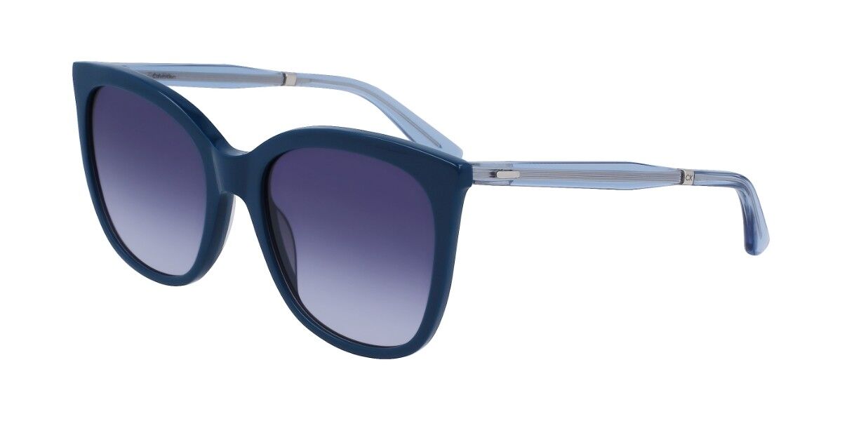 Calvin Klein CK23500S 438, Blue frame, Gradient Dark Blue lenses