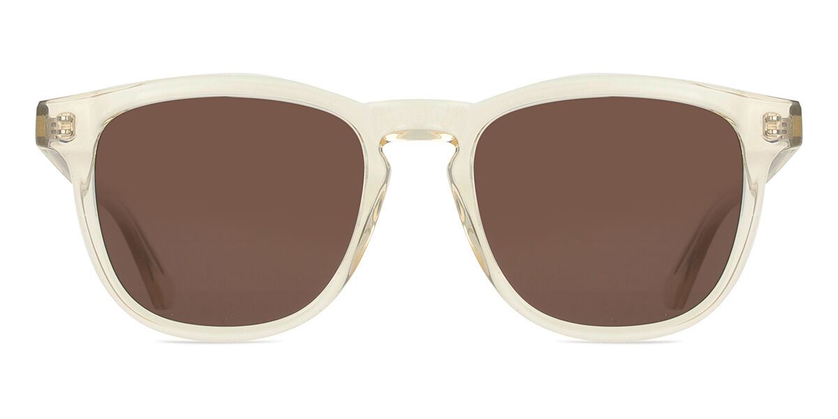 Calvin Klein CK23505S 272, Clear frame, Dark Brown lenses