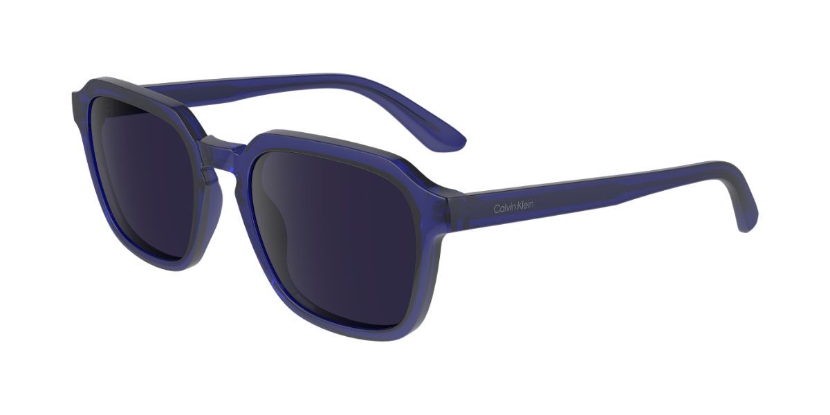 Calvin Klein CK23533S 400, Blue frame, Solid Dark Blue lenses