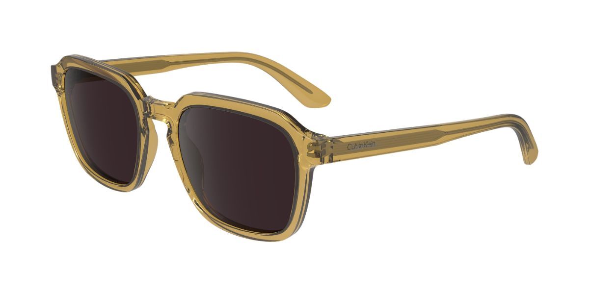 Calvin Klein CK23533S 208, Brown frame, Solid Dark Grey lenses