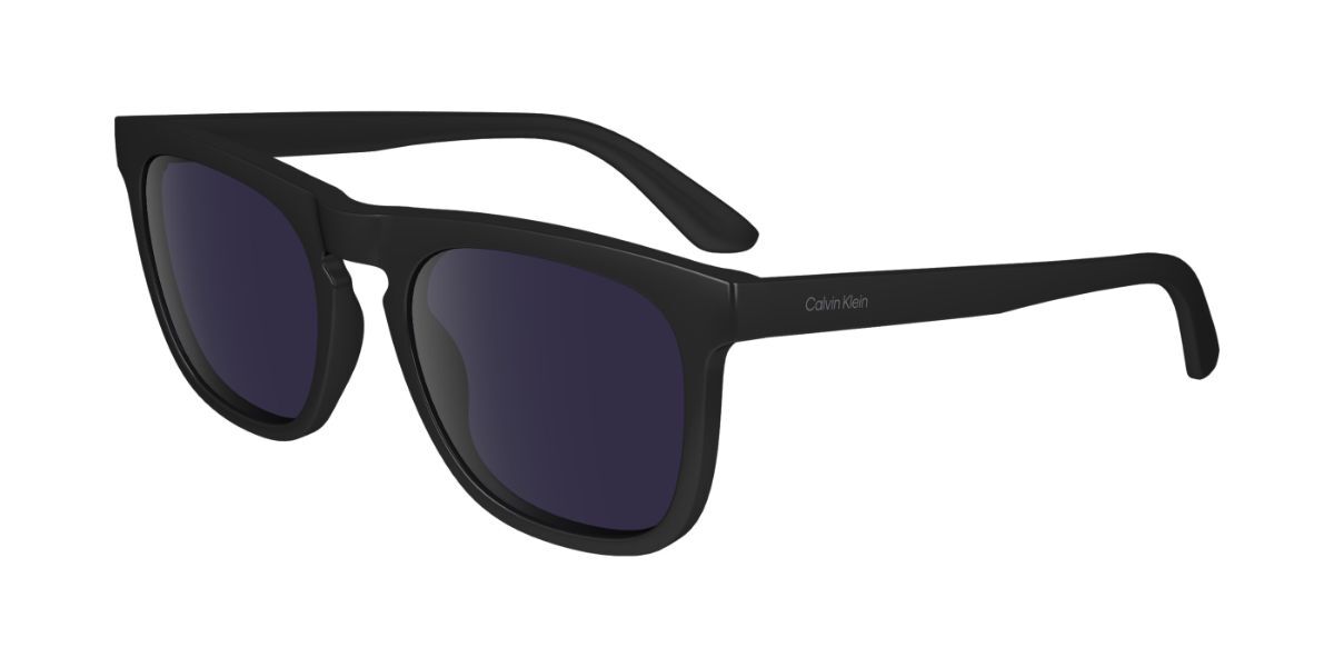 Calvin Klein CK23534S 001, Black frame, Solid Dark Blue lenses
