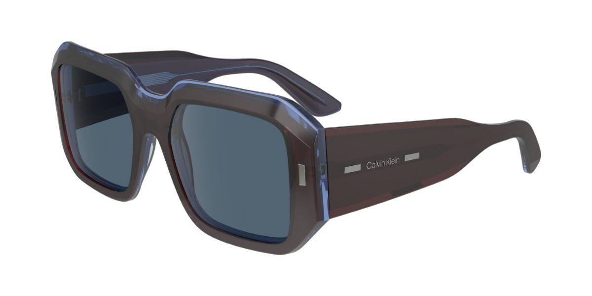 Calvin Klein CK23536S 200, Brown frame, Aegean Blue lenses