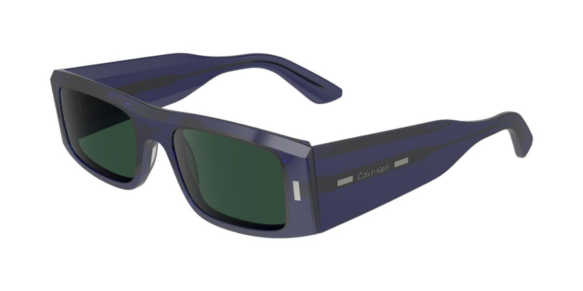 Calvin Klein CK23537S 400, Blue frame, Dark Green lenses