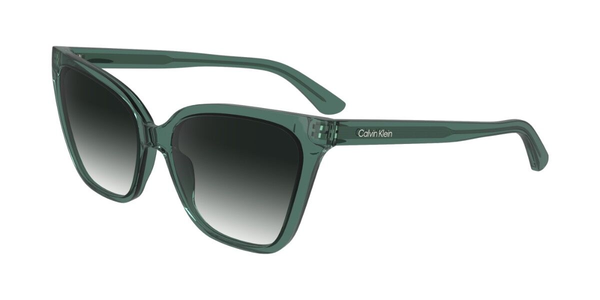 Calvin Klein CK24507S 338, Green frame, Gradient Dark Grey lenses
