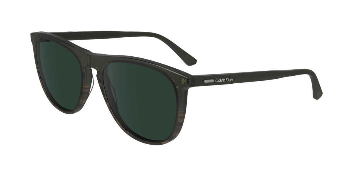 Calvin Klein CK24508S 303, Brown frame, Forest Green lenses