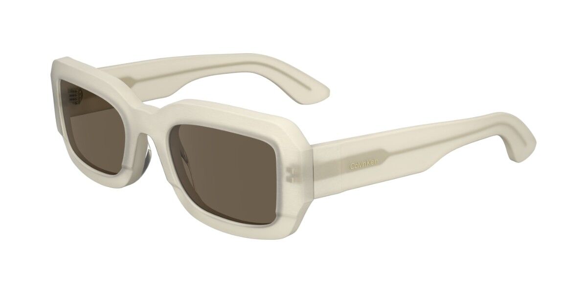 Calvin Klein CK24511S 109, White frame, Dark Brown lenses