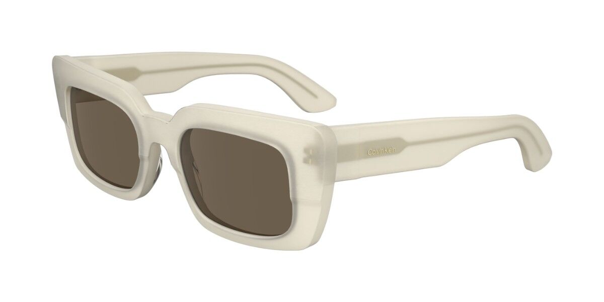 Calvin Klein CK24512S 109, White frame, Dark Brown lenses