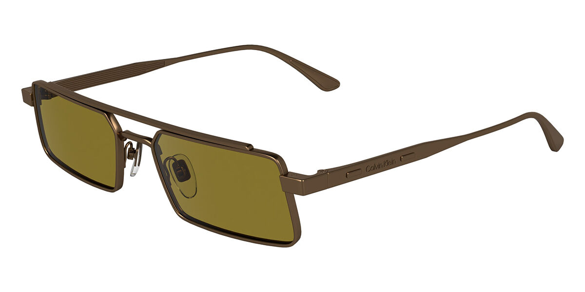 Calvin Klein CK24111S 771, Gold frame, Solid Light Ochre Brown lenses