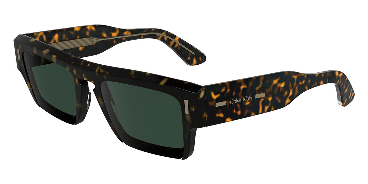 Calvin Klein CK24532S 235, Tortoiseshell frame, Solid Dark Green lenses
