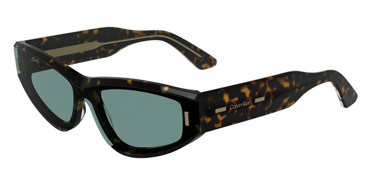Calvin Klein CK24534S 235, Tortoiseshell frame, Solid Light Azure Blue lenses