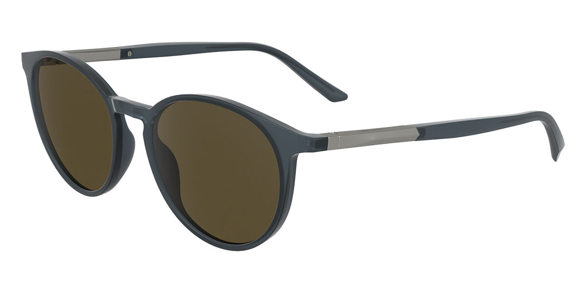 Calvin Klein CK24539S 413, Blue frame, Solid Light Brown lenses