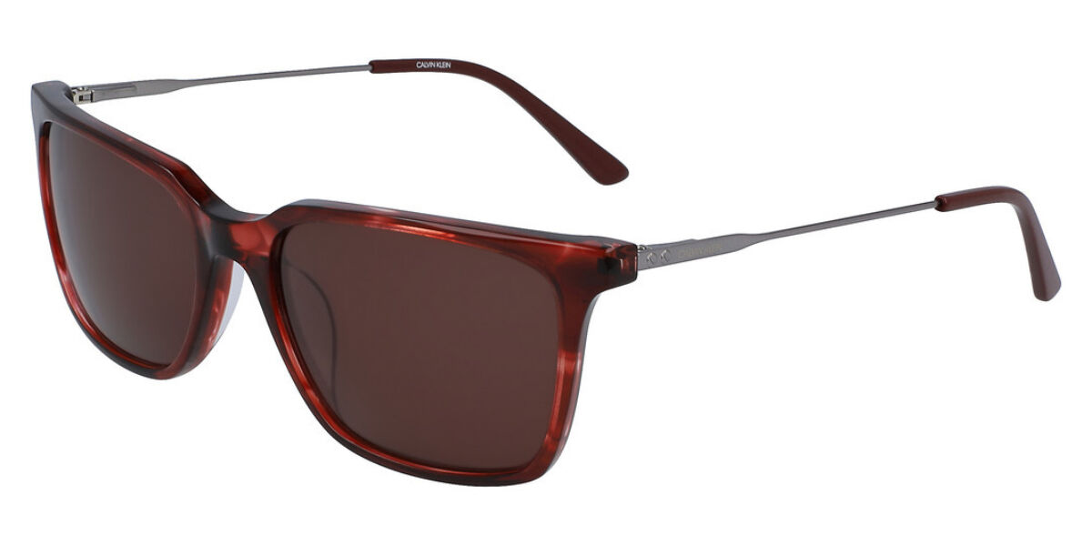 Calvin Klein CK19703S 609, Burgundy frame, Brown lenses