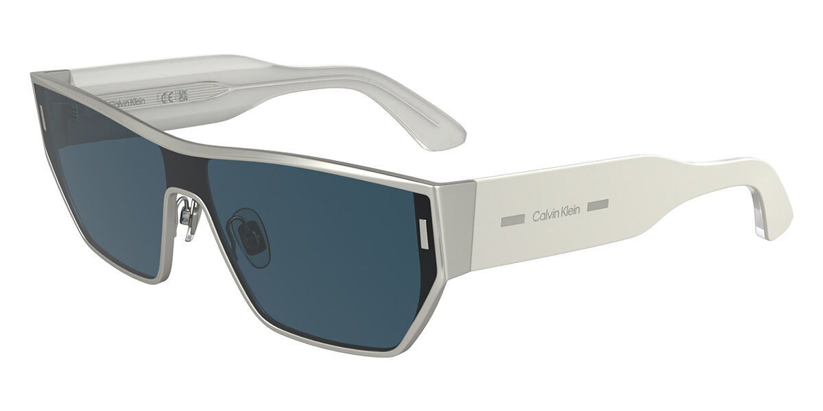 Calvin Klein CK25102S 045, Silver frame, Dark Blue lenses