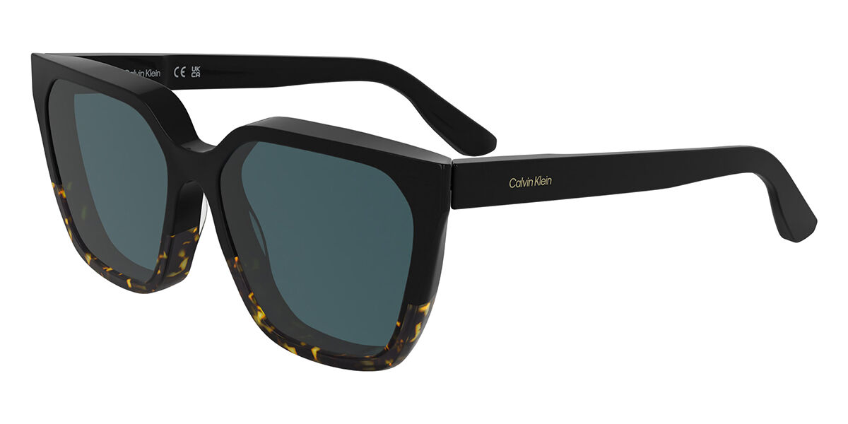 Calvin Klein CK25500S 006, Black frame, Dark Blue lenses