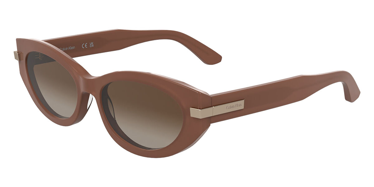 Calvin Klein CK25502S N 601, Pink frame, Gradient Dark Brown lenses