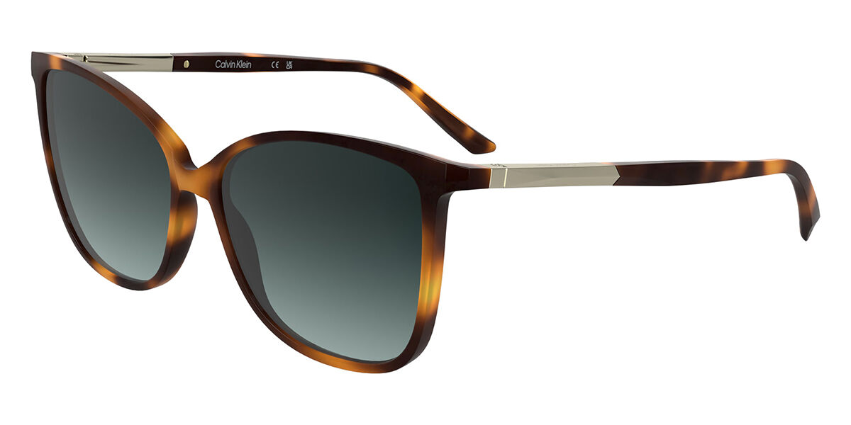 Calvin Klein CK25504S 240, Tortoiseshell frame, Gradient Petrol Blue lenses