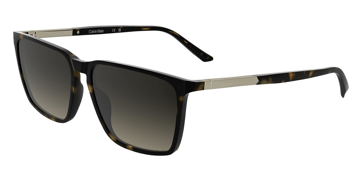 Calvin Klein CK25505S 240, Tortoiseshell frame, Gradient Dark Brown lenses