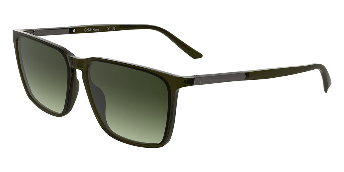 Calvin Klein CK25505S 317, Green frame, Gradient Dark Green lenses