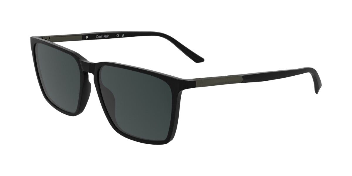 Calvin Klein CK25505S 001, Black frame, Solid Dark Grey lenses