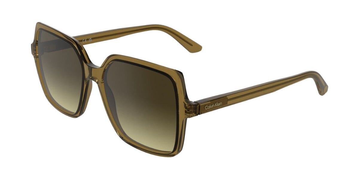 Calvin Klein CK25537S 209, Brown frame, Gradient Brownish Green lenses