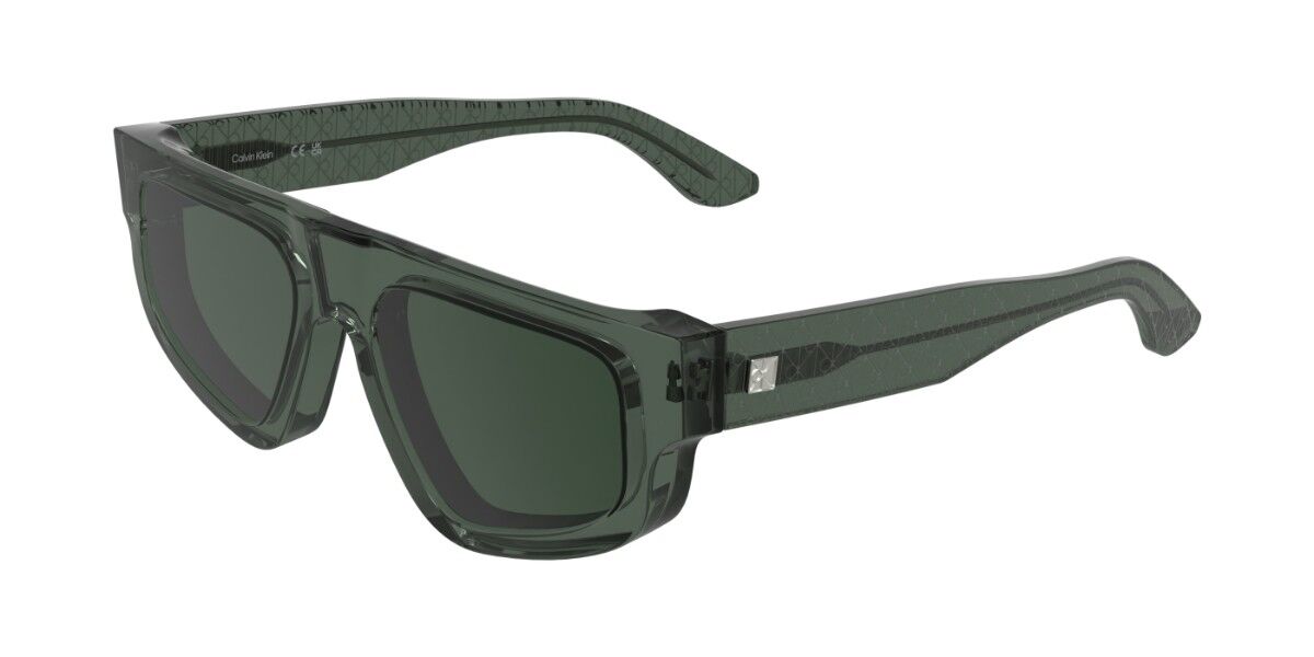 Calvin Klein CK25539S 300, Green frame, Dark Green lenses