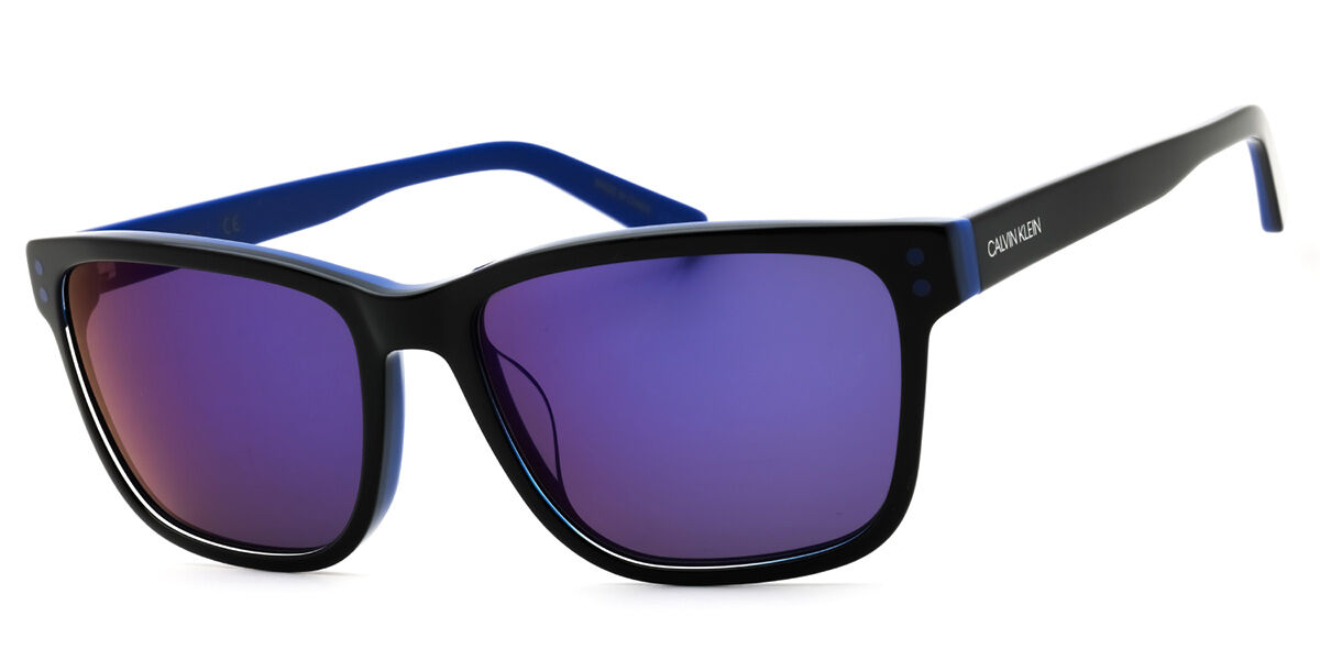 Calvin Klein CK18508SG 003, Black frame, Smoke Purplish Grey lenses