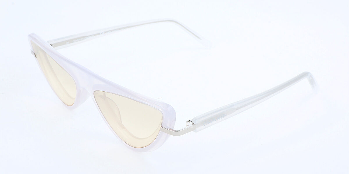 Calvin Klein CKNYC1951S 101, White frame, Pink lenses
