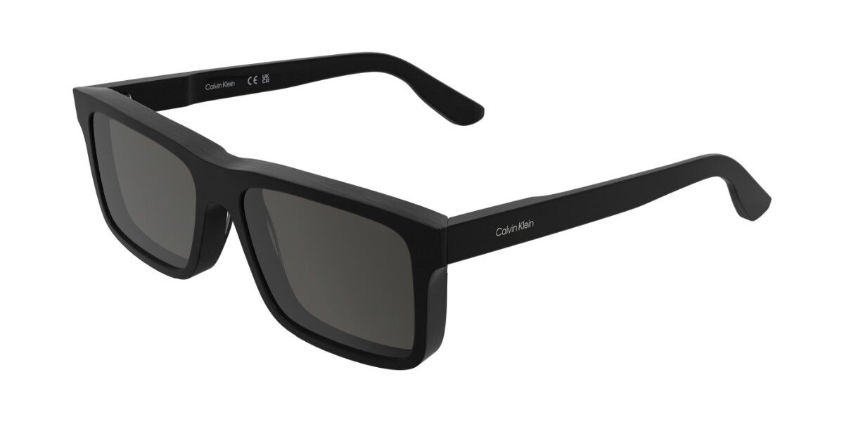 Calvin Klein CK25535S 001, Black frame, Solid Smoke Grey lenses