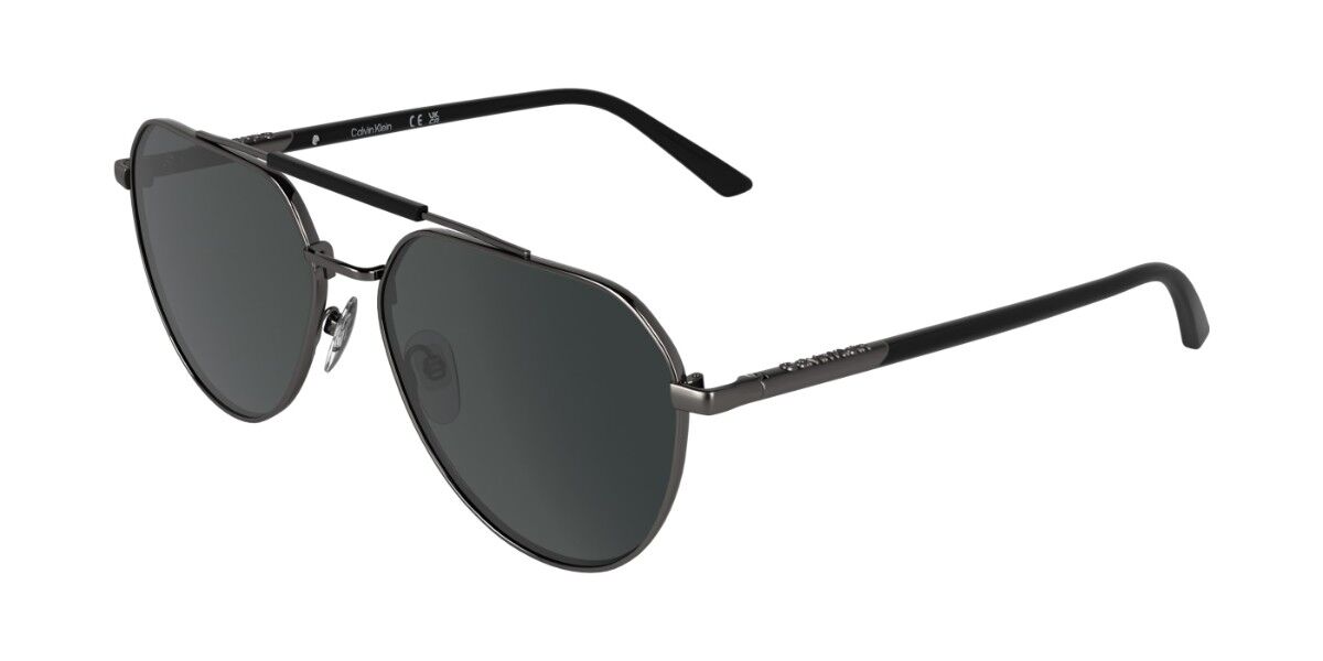 Calvin Klein CK26100S 070, Silver frame, Solid Grey lenses