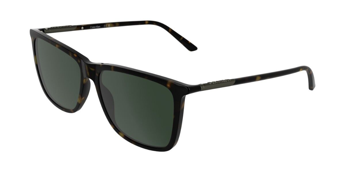 Calvin Klein CK26500S 240, Tortoiseshell frame, Solid Dark Green lenses