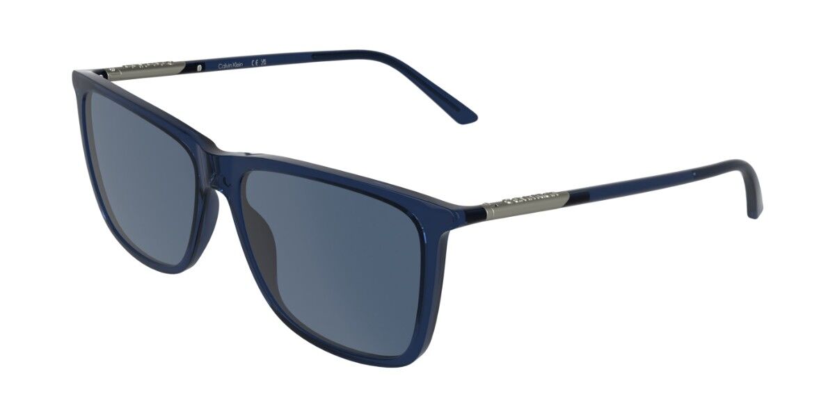 Calvin Klein CK26500S 400, Blue frame, Solid Dark Blue lenses
