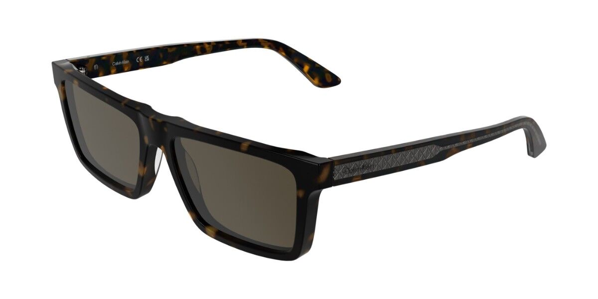 Calvin Klein CK26504S 240, Tortoiseshell frame, Solid Dark Brown lenses