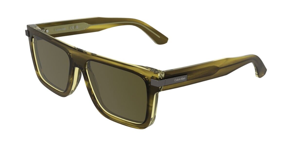Calvin Klein CK26505S 333, Green frame, Solid Olive Green lenses