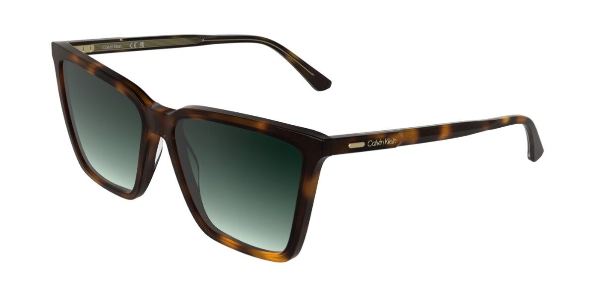 Calvin Klein CK26506S 235, Tortoiseshell frame, Gradient Green lenses