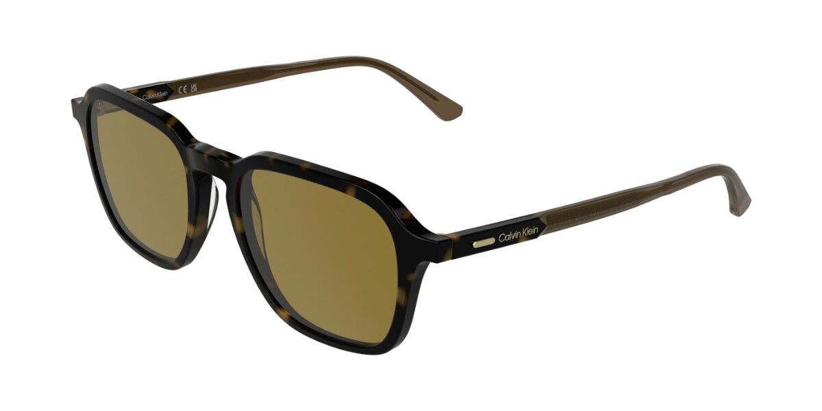 Calvin Klein CK26507S 235, Tortoiseshell frame, Solid Olive Green lenses