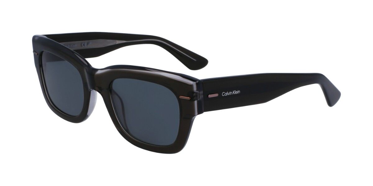 Calvin Klein CK23509S 059, Grey frame, Green lenses