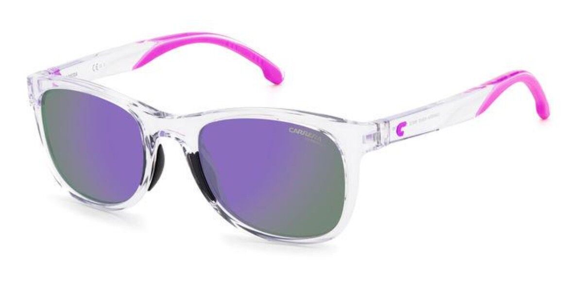 Carrera 8054/S 900/TE, White frame, Violet Mirror lenses
