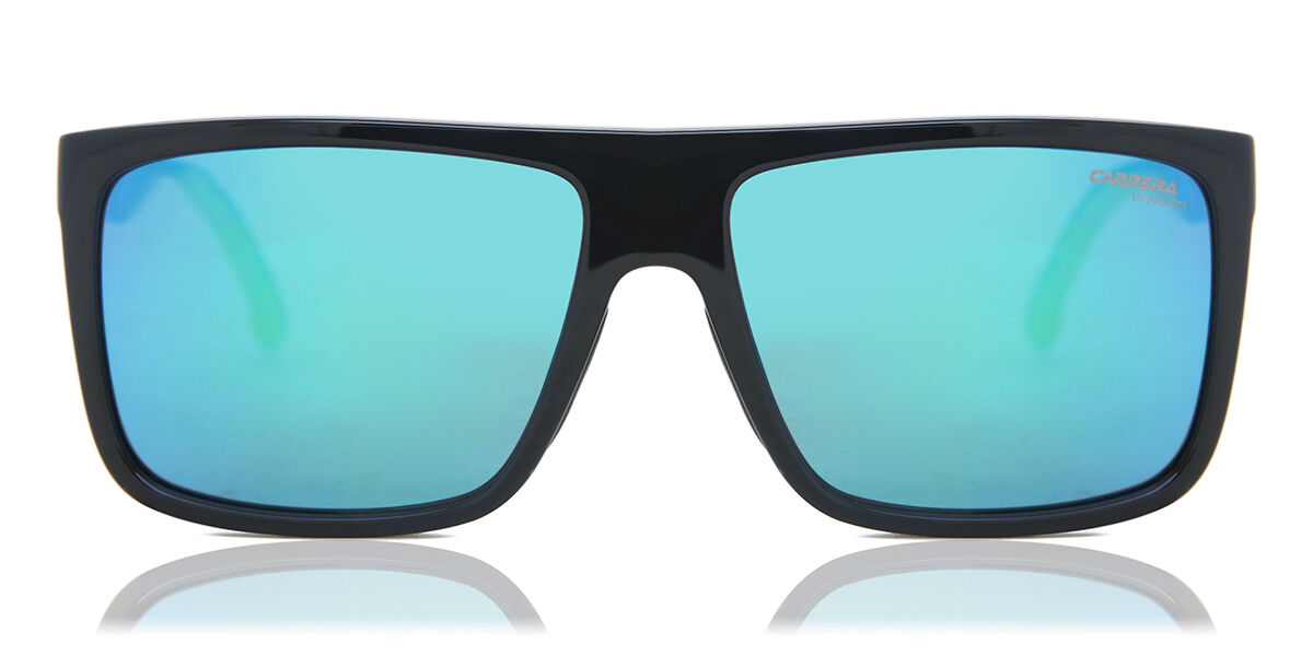 Carrera 8055/S 7ZJ/Z9, Black frame, Green lenses