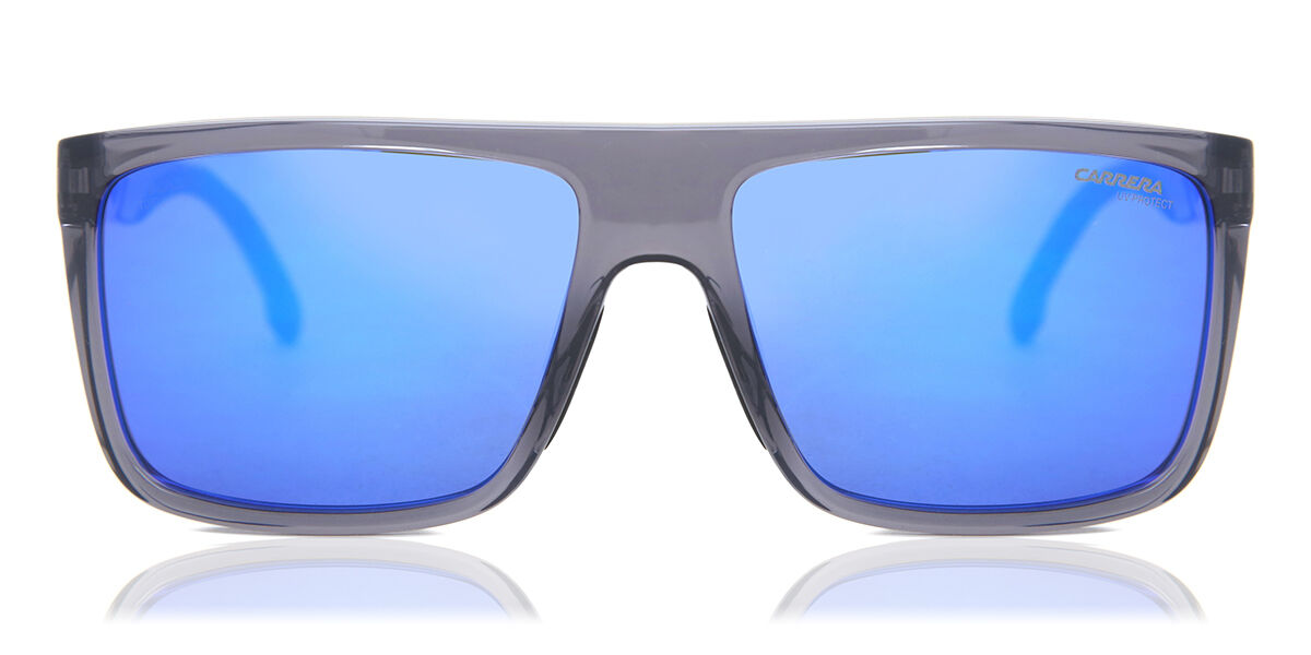 Carrera 8055/S KB7/Z0, Grey frame, Blue Mirror lenses