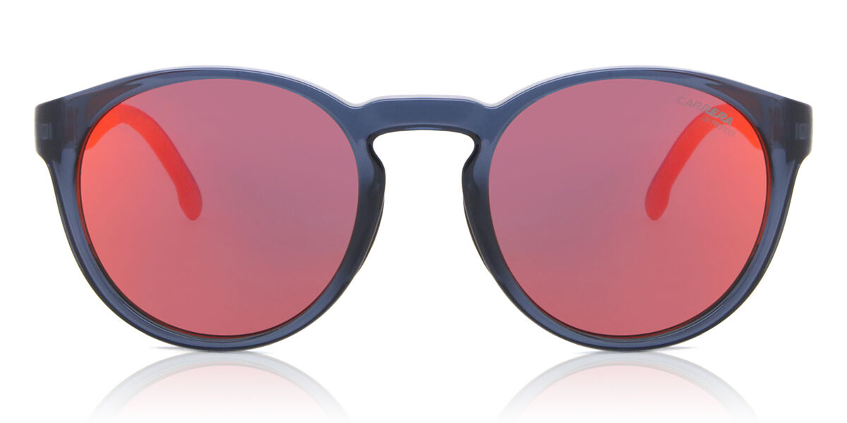 Carrera 8056/S PJP/UZ, Blue frame, Red Mirror lenses
