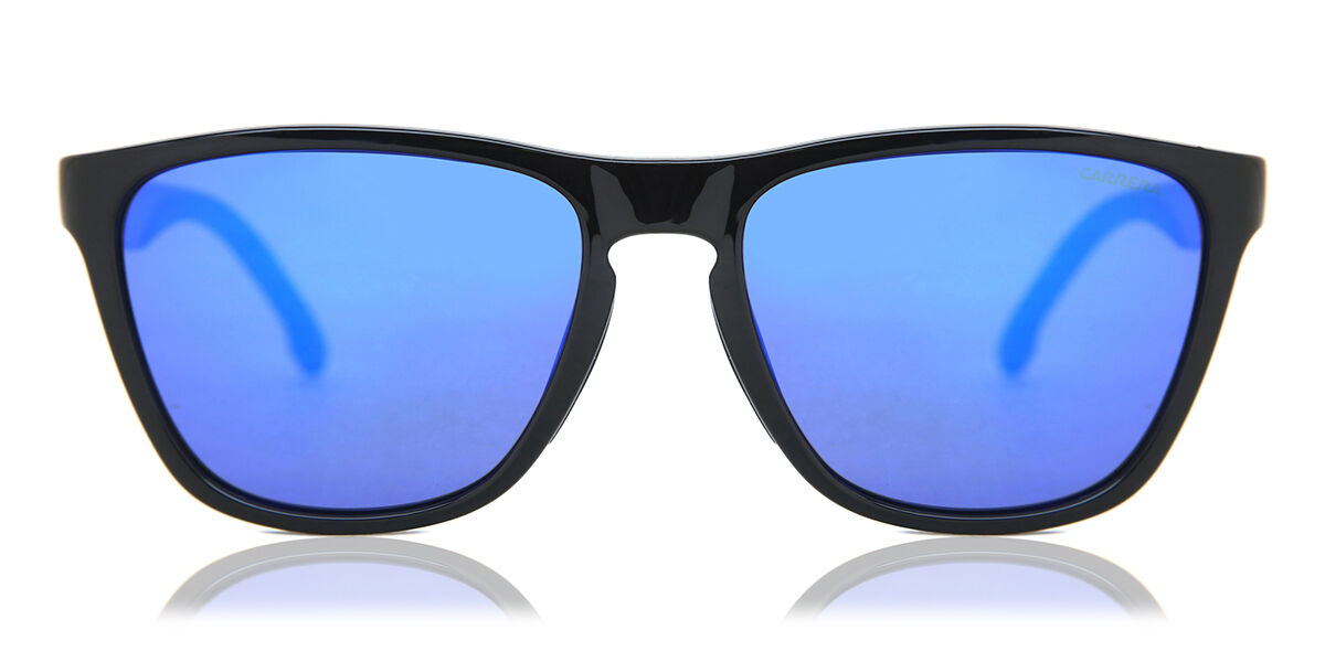 Carrera 8058/S D51/Z0, Black frame, Blue Mirror lenses